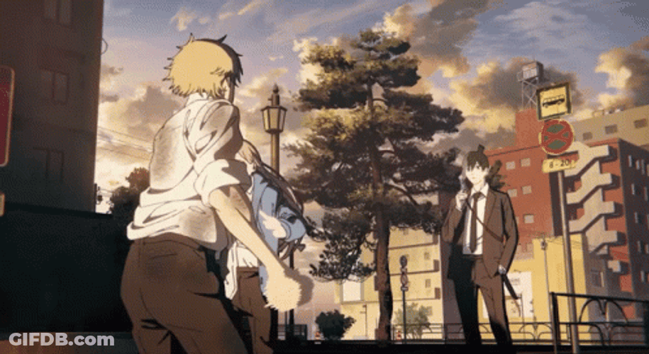 Man Dancing Denji Power Chainsaw Man GIF