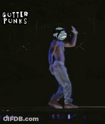 Man Dancing Gotter Punks Sign GIF