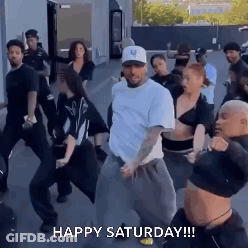 Man Dancing Happy Saturday GIF