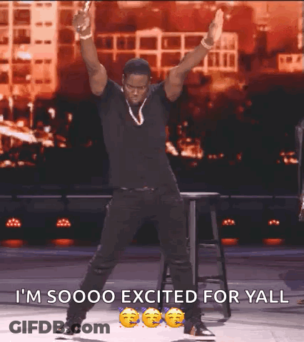 Man Dancing I'm Soooo Excited For Yall GIF