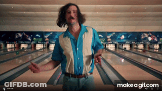 Man Dancing In Bowling Alley With Make A GIF.com GIF