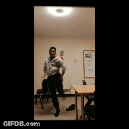 Man Dancing In Classroom GIF
