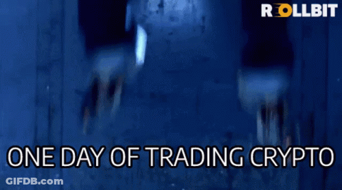 Man Dancing In Dark One Day Of Trading Crypto GIF
