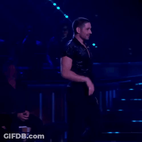 Man Dancing In Dark Room GIF