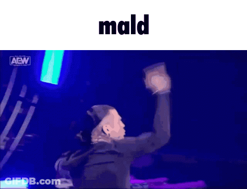 Man Dancing In Dark Room Saying Mald GIF