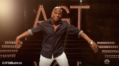 Man Dancing In Front Of Act Sign GIF