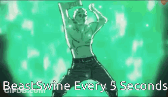 Man Dancing In Front Of Beastswine GIF