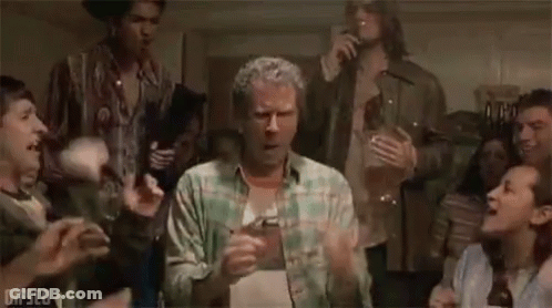 Man Dancing In Front Of Crowd At Party GIF