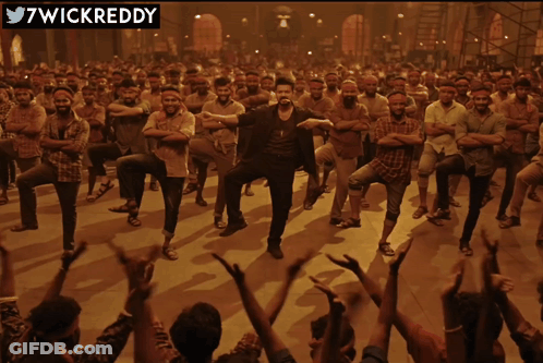 Man Dancing In Front Of Crowd With 7Wickreddy GIF