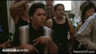 Man Dancing In Front Of Group At Party GIF