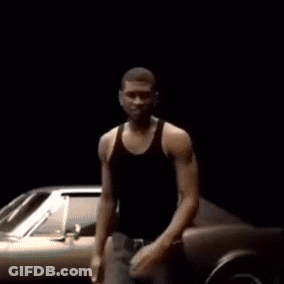 Man Dancing In Front Of Silver Car GIF