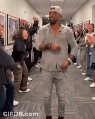 Man Dancing In Hallway GIF