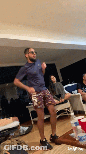 Man Dancing In Just Do It Shorts GIF
