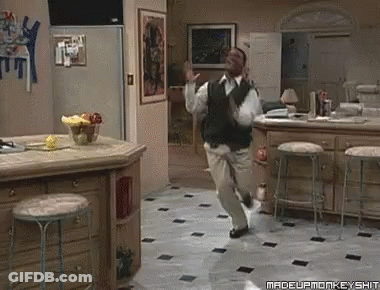 Man Dancing In Kitchen Madeupmonkeyshit GIF