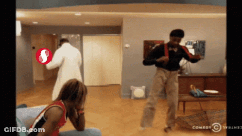 Man Dancing In Living Room Comedy Central GIF