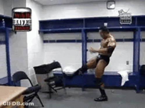 Man Dancing In Locker Room Saying Live GIF