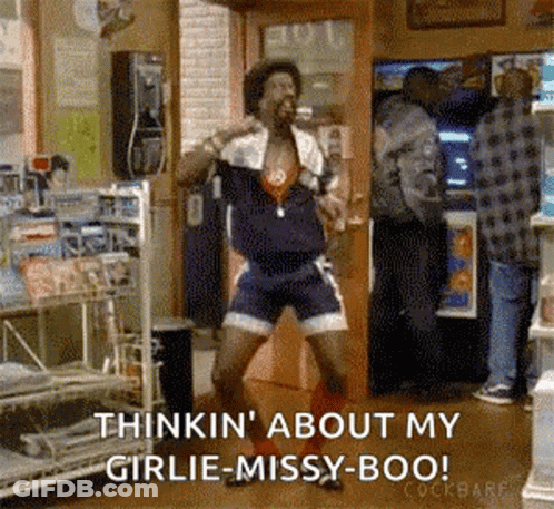 Man Dancing In Store On Cell Phone GIF