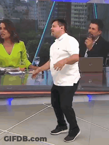 Man Dancing In White Shirt GIF