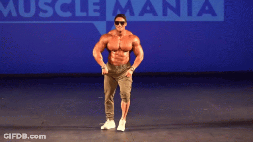 Man Dancing Muscle Mania Dance GIF