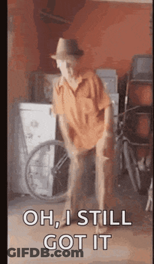Man Dancing Old Man Oh I Still Got It GIF