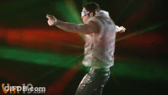 Man Dancing On Green Background Vat19.com GIF