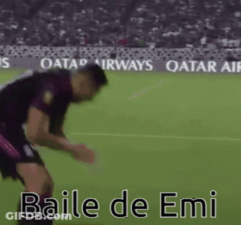 Man Dancing On Soccer Field Baile De Emi GIF