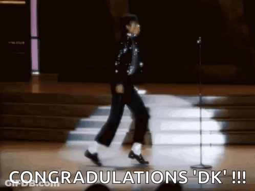 Man Dancing On Stage Congratulations DK GIF