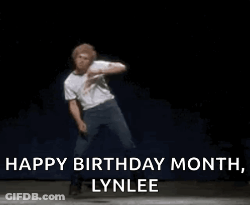 Man Dancing On Stage Happy Birthday Month Lynlee GIF