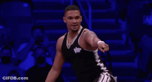 Man Dancing On Stage Pointing At Camera GIF
