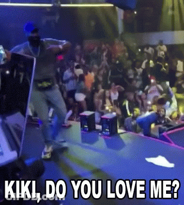 Man Dancing On Stage Saying Kiki Do You Love Me GIF