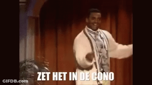 Man Dancing On Stage With Zet Het In De Cono GIF