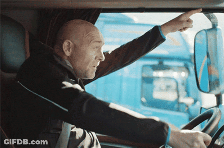 Man Dancing On The Driving Seat GIF