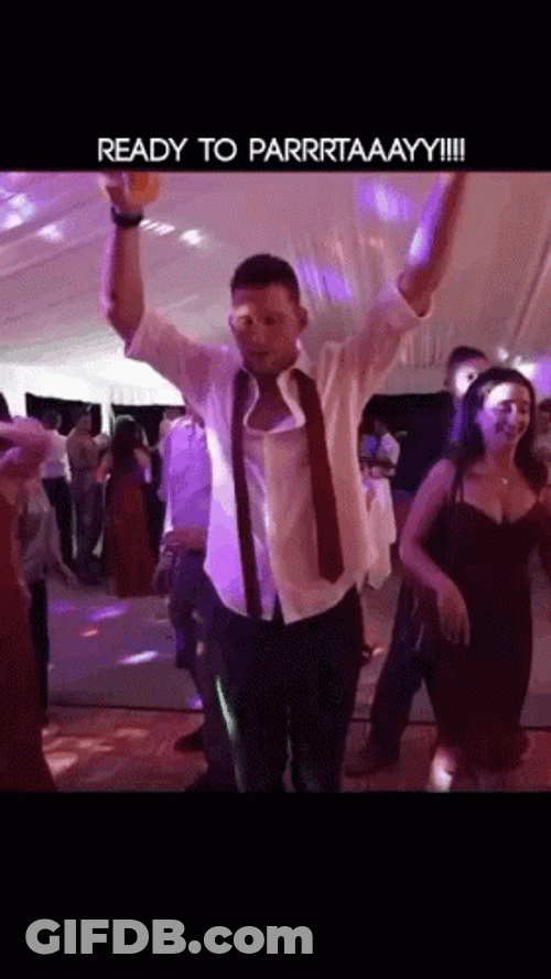 Man Dancing Ready To Party GIF