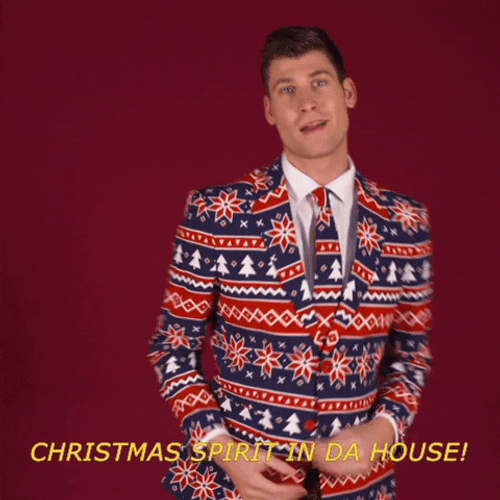 Man Dancing Religious Merry Christmas GIF