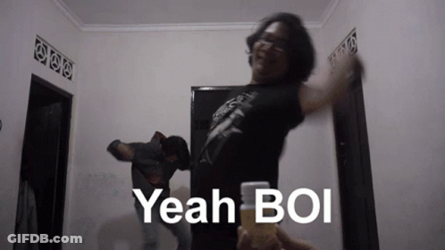 Man Dancing Saying Yeah Boi GIF