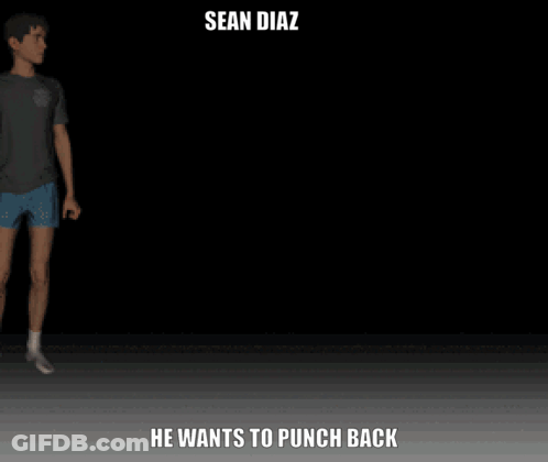 Man Dancing Sean Diaz He Wants To Punch Back GIF
