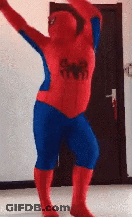 Man Dancing Spider Man Dance GIF