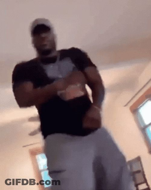 Man Dancing The Super Bowl Shuffle Dance GIF