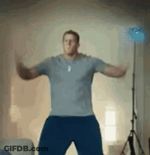 Man Dancing With Arms Outstretched GIF