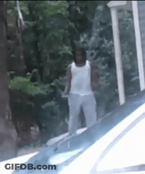 Man Dancing With Bug Spray GIF