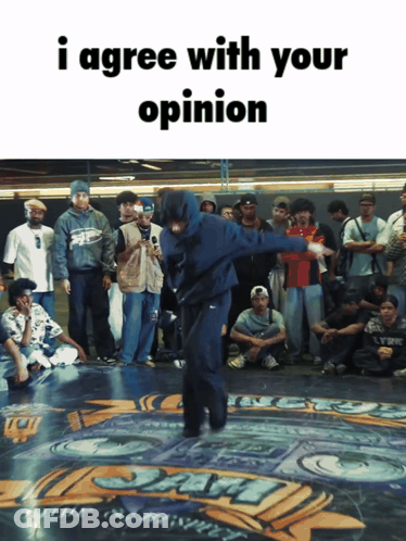 Man Dancing With I Agree With Your Opinion GIF