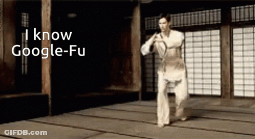 Man Dancing With I Know Google-Fu GIF