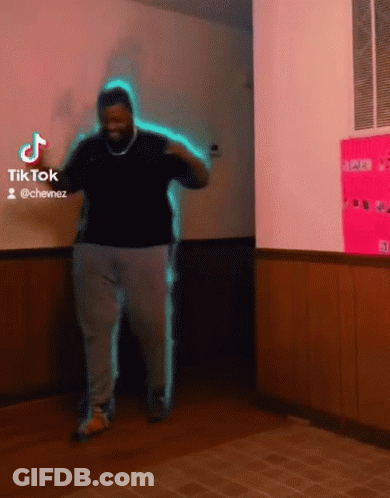 Man Dancing With TikTok Icon GIF