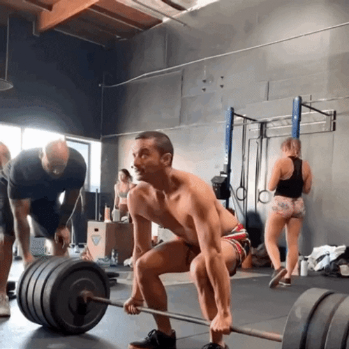 Man Deadlift Form American Jersey GIF
