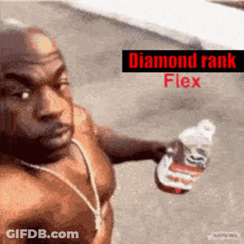 Man Diamond Rank Flex GIF