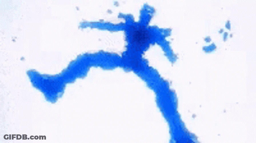 Man Disintegrate Silhouette GIF