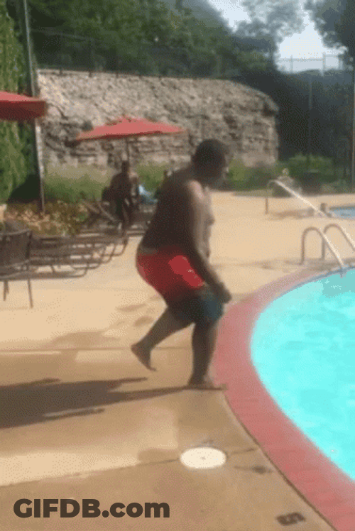 Man Diving Fail GIF