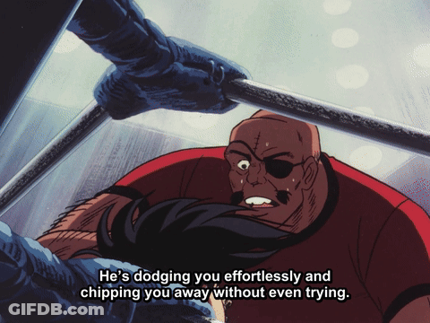 Man Dodging You Effortlessly Chipping Away GIF