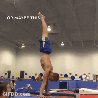 Man Doing Handstand On Bar GIF