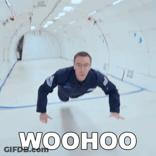 Man Doing Push Ups Saying Woohoo GIF